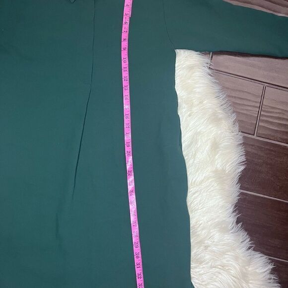 🎉👗HP👗🎉Madewell Moviehouse Shirtdress hunter green sz small - Picture 9 of 9